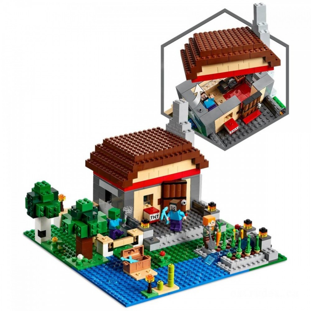 LEGO Minecraft: The Crafting Carton 3.0 Citadel Ranch Prepare (21161 )