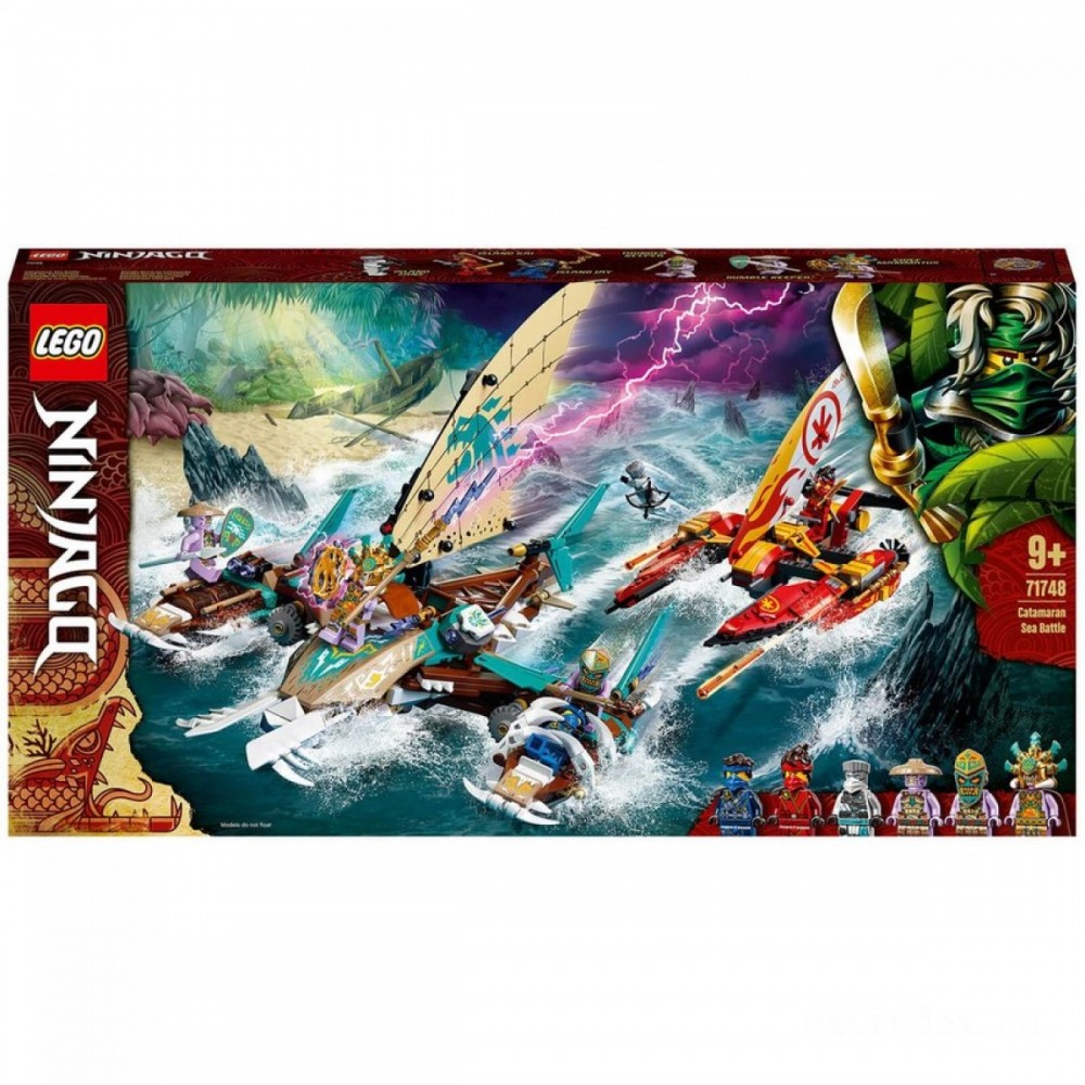 Mother's Day Sale - LEGO NINJAGO: Catamaran Ocean Fight Building Place (71748 ) - Weekend:£31