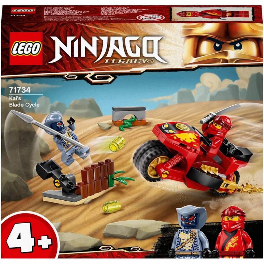 Mega Sale - LEGO Ninjago Kai's Blade Cycle Toy (71734 ) - Extravaganza:£7[dac9498ni]