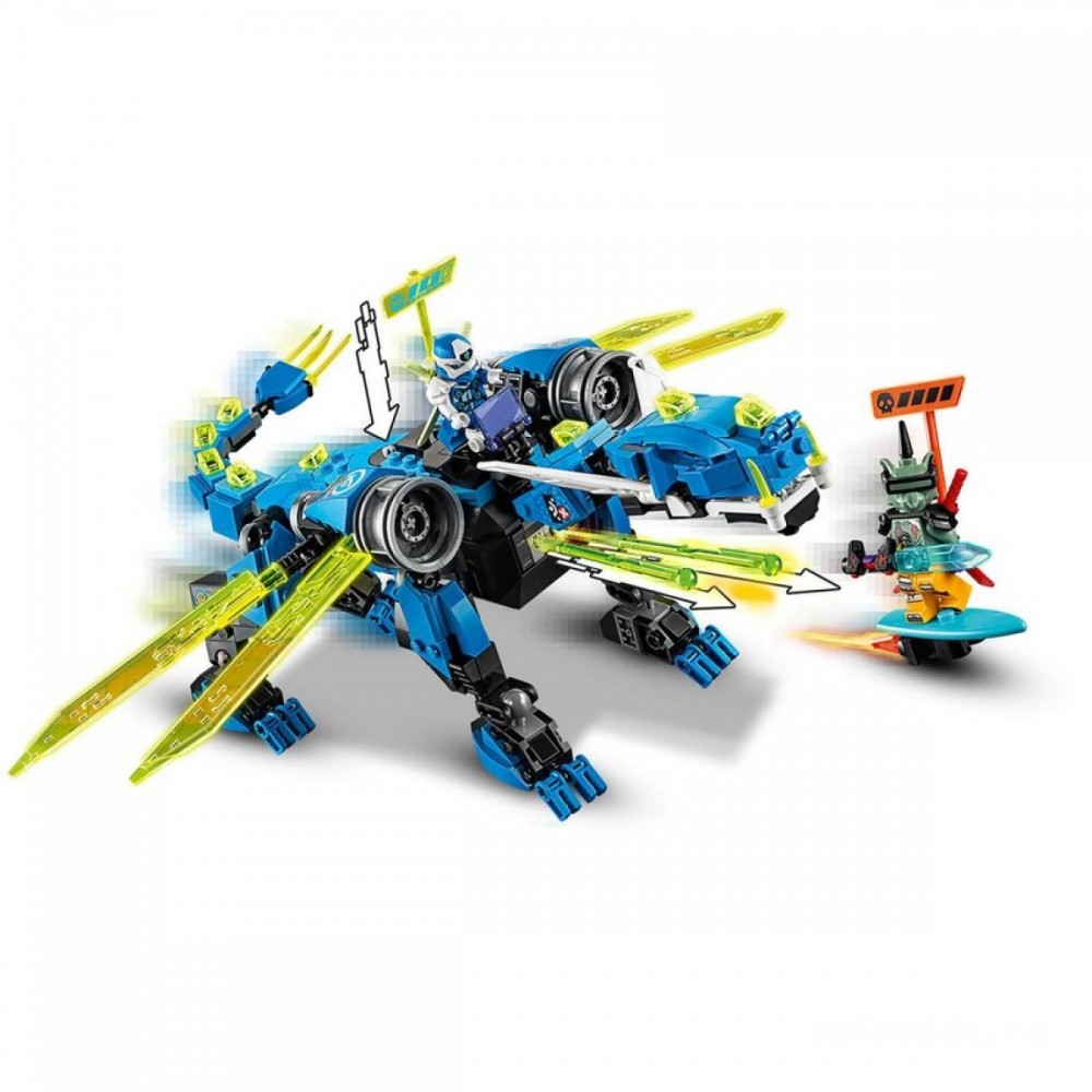 LEGO NINJAGO: Jay's Cyber Dragon Mech Toy Action Figure (71711 )