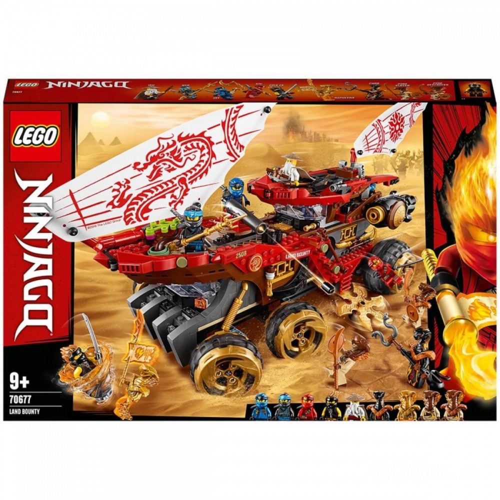 Fire Sale - LEGO NINJAGO: Land Bounty Toy Vehicle Ninja Vehicle for Youngsters (70677 ) - Clearance Carnival:£80[jcc9516ba]