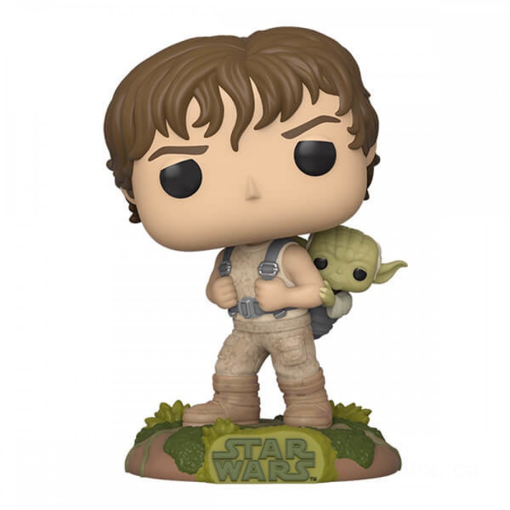 Star Wars Realm Attacks Back Qualifying Luke with Yoda Funko Stand Out! Vinyl fabric