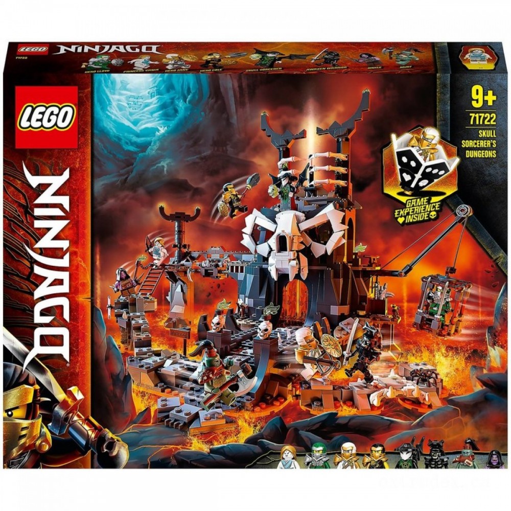 Cyber Week Sale - LEGO NINJAGO: Cranium Sorcerer's Dungeons Parlor game Establish (71722 ) - Blowout:£51
