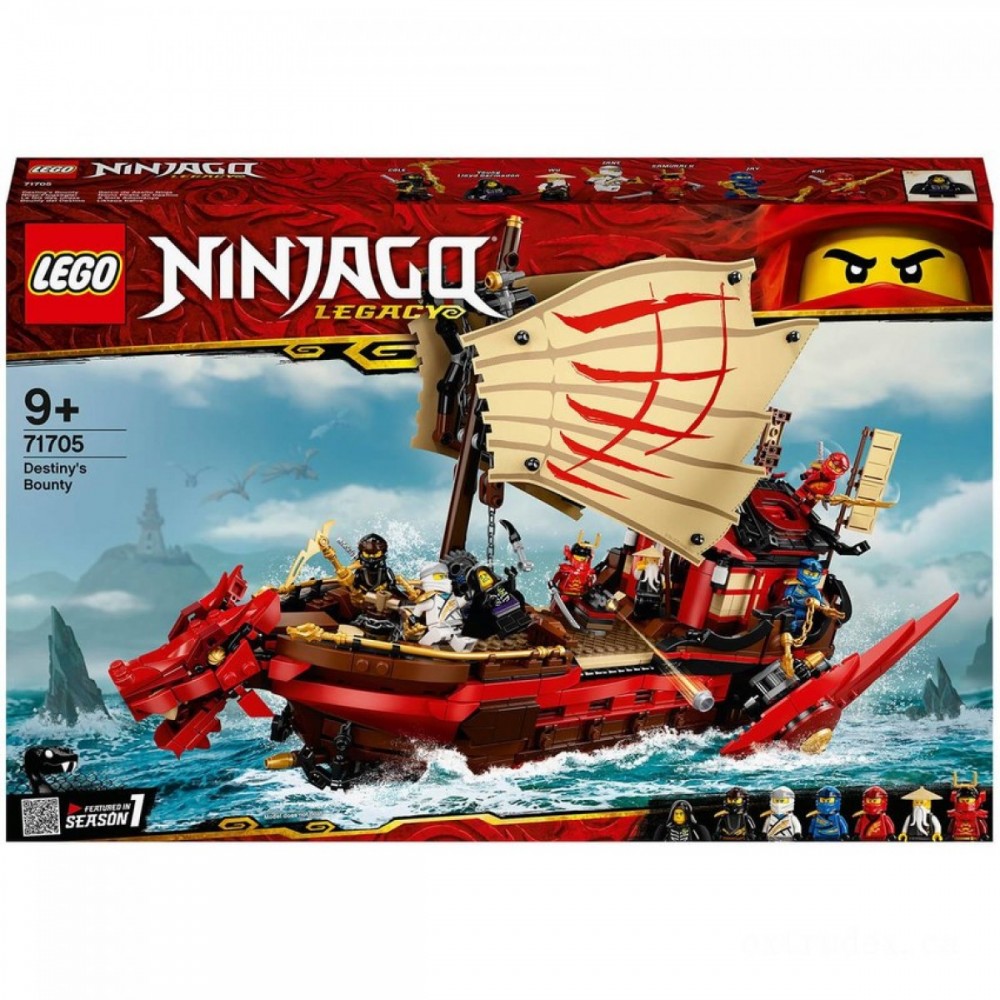 Can't Beat Our - LEGO NINJAGO: Tradition Serendipity's Prize Ship Establish (71705 ) - Markdown Mardi Gras:£67
