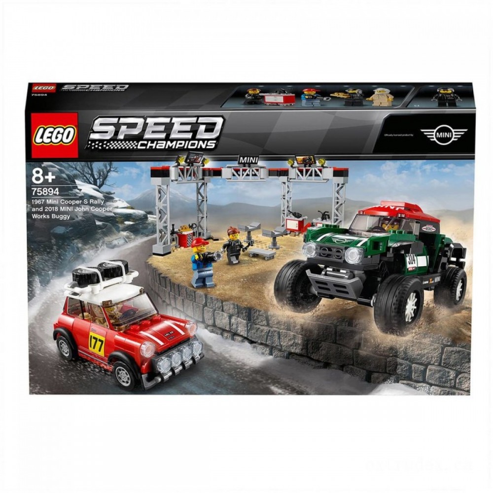 Going Out of Business Sale - LEGO Speed Champions: Mini Cooper Rally & Buggy Cars And Truck Toys (75894 ) - Friends and Family Sale-A-Thon:£36