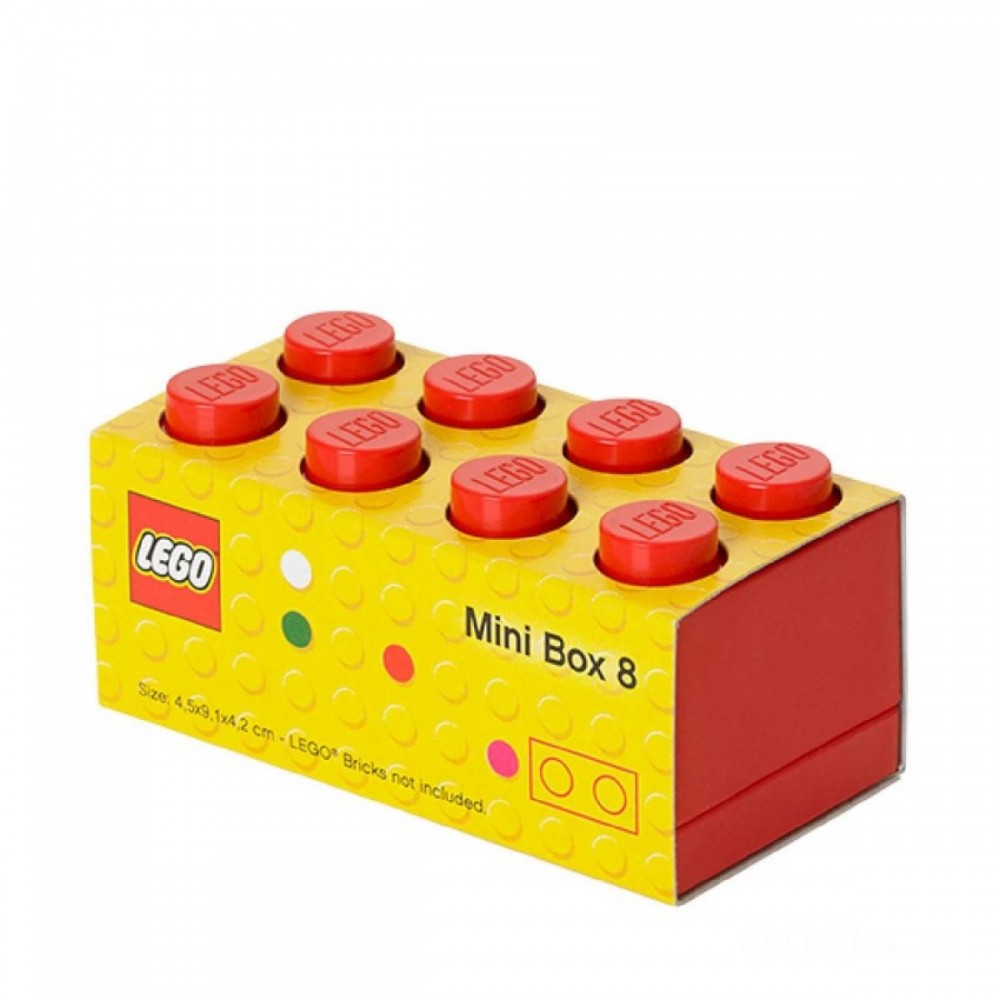 LEGO Mini Carton 8 - Bright Red