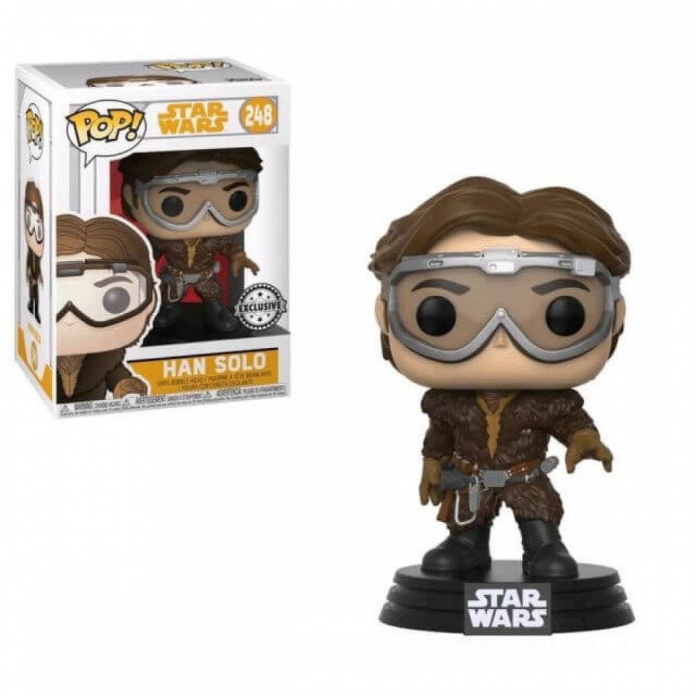 Star Wars Solo Han Solo along with Safety Glasses EXC Funko Stand Out! Plastic