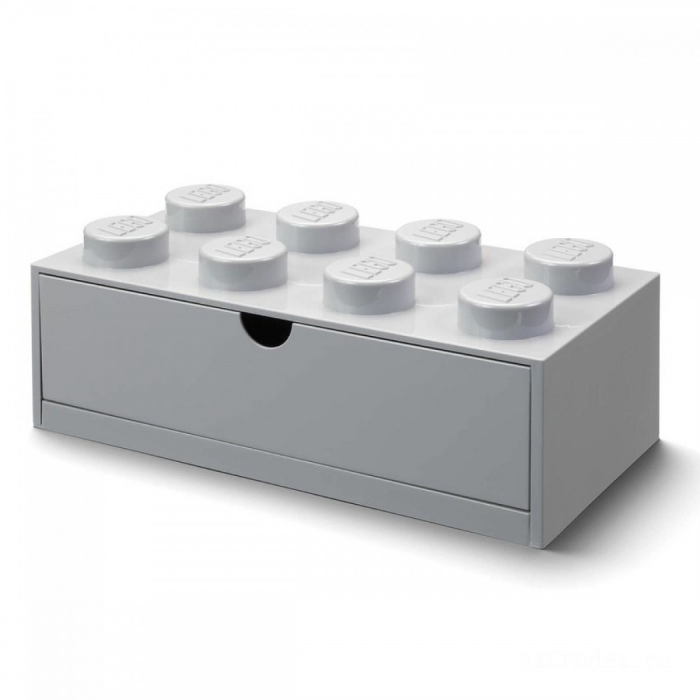 LEGO Storage Space Workdesk Compartment 8 - Grey
