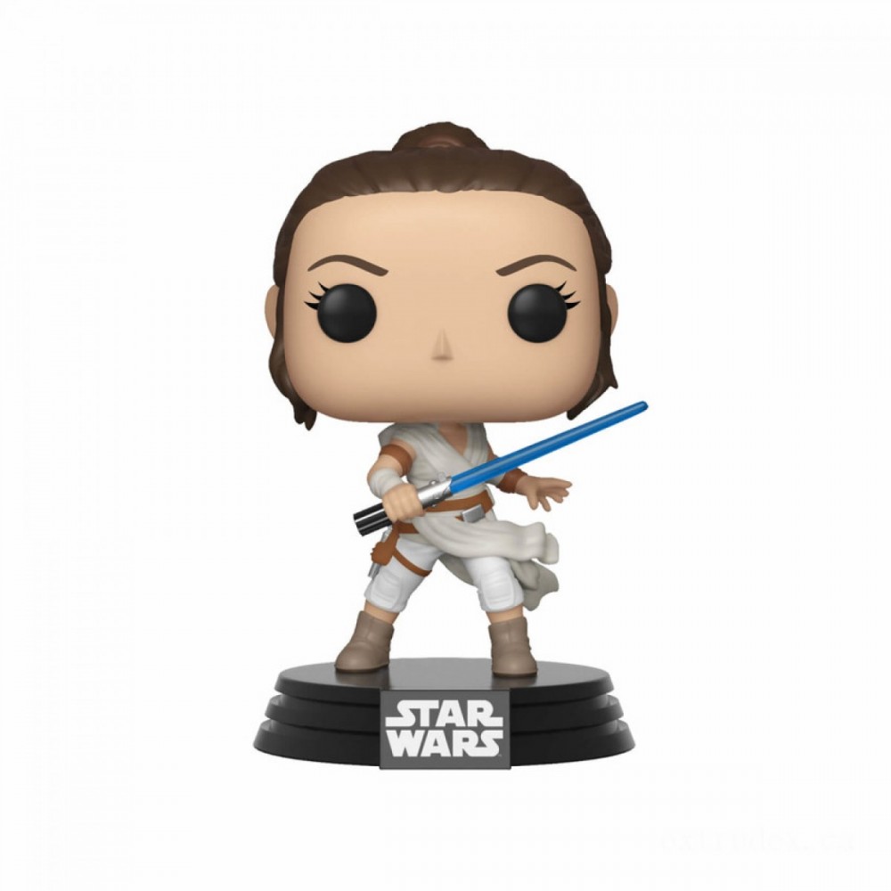 Celebrity Wars The Rise of Skywalker Rey Funko Stand Out! Plastic