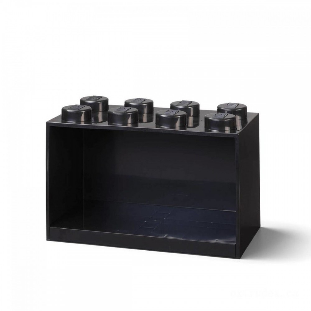 LEGO Storage Space Block Shelf 8 - Black