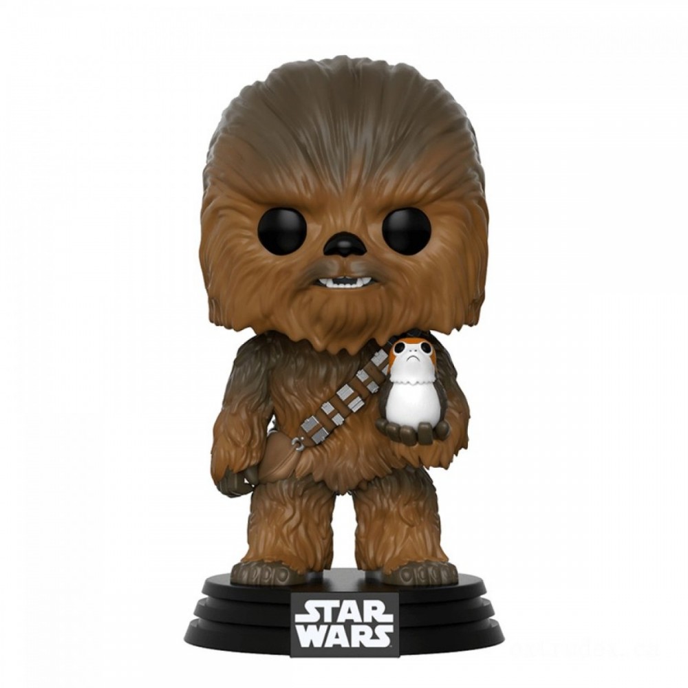 Superstar Wars The Final Jedi Chewbacca Funko Stand Out! Vinyl