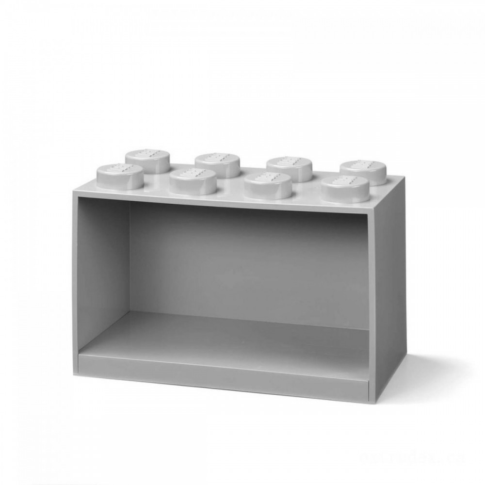 LEGO Storing Block Shelf 8 - Grey