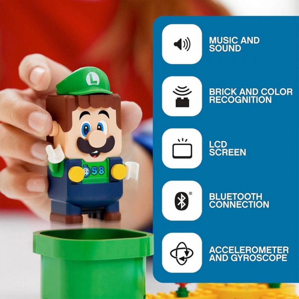 LEGO Super Mario Adventures Luigi Beginner Training Course Toy (71387 )