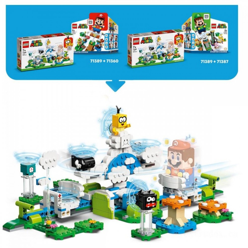 April Showers Sale - LEGO Super Mario Lakitu Skies Globe Expansion Specify (71389 ) - Doorbuster Derby:£21