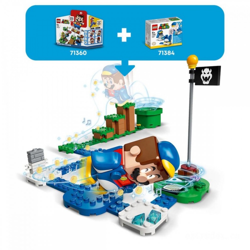 Free Gift with Purchase - LEGO Super Mario Penguin Mario Power-Up Stuff (71384 ) - Click and Collect Cash Cow:£6[sic9669te]