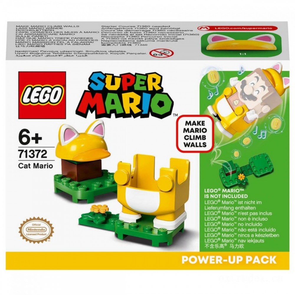 Yard Sale - LEGO Super Mario Feline Power-Up Pack Development Specify (71372 ) - Reduced-Price Powwow:£6[nec9671ca]