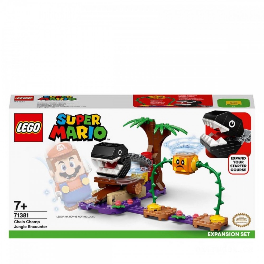 Online Sale - LEGO Super Mario Chomp Forest Conflict Expansion Establish (71381 ) - Frenzy:£13