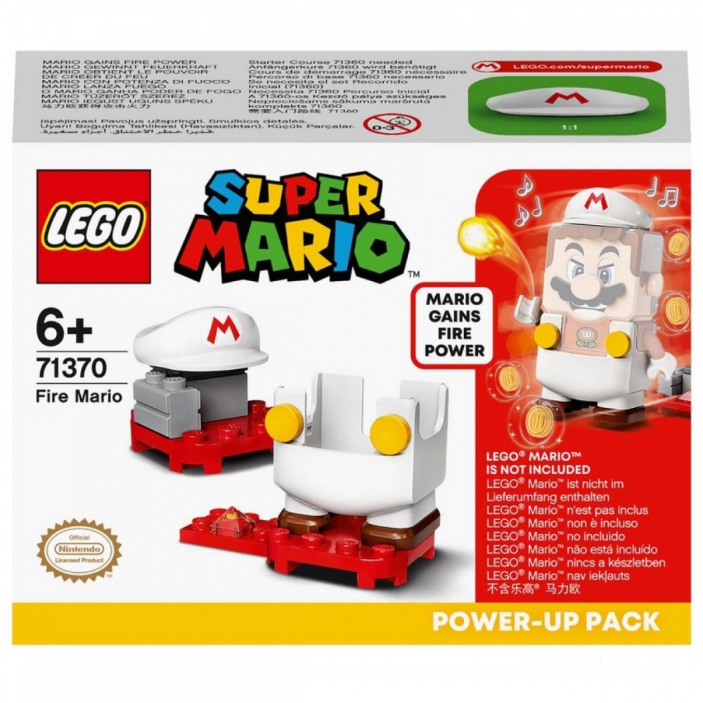 LEGO Super Mario Fire Power-Up Stuff Development Establish (71370 )