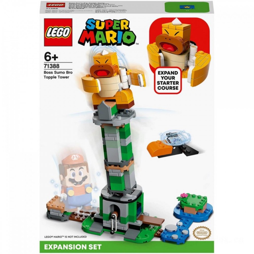 LEGO Super Mario Employer Sumo Brother Topple Tower Development Prepare (71388 )