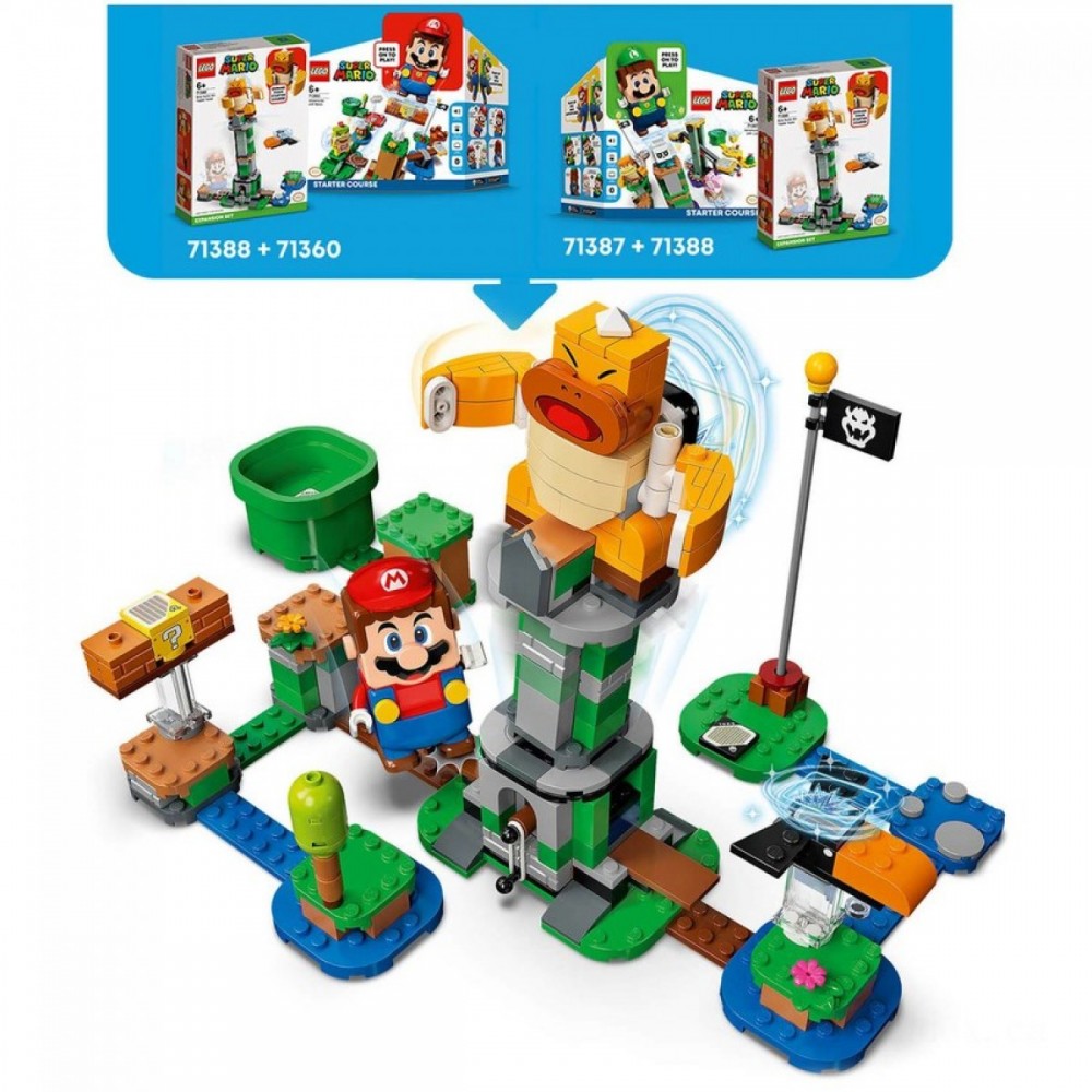 60% Off - LEGO Super Mario Supervisor Sumo Brother Topple High Rise Expansion Set (71388 ) - Boxing Day Blowout:£16