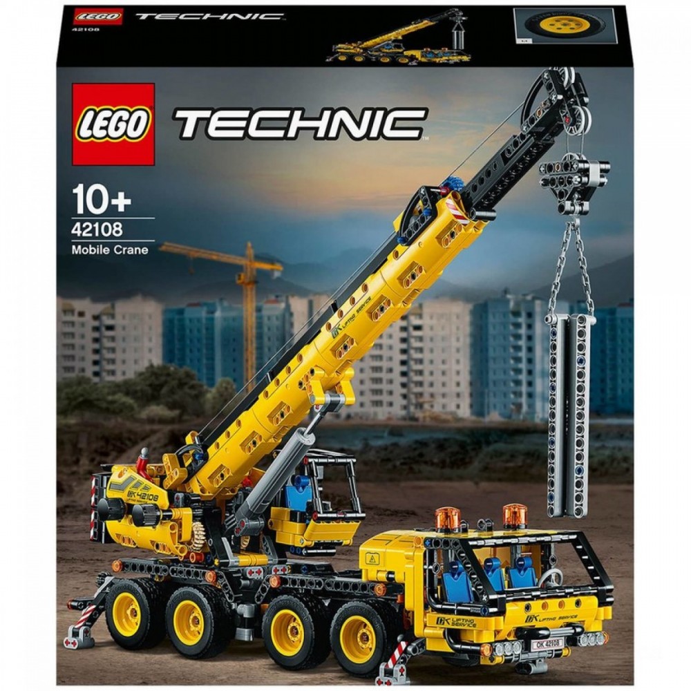 80% Off - LEGO Technique: Mobile Crane Truck Plaything (42108 ) - President's Day Price Drop Party:£43