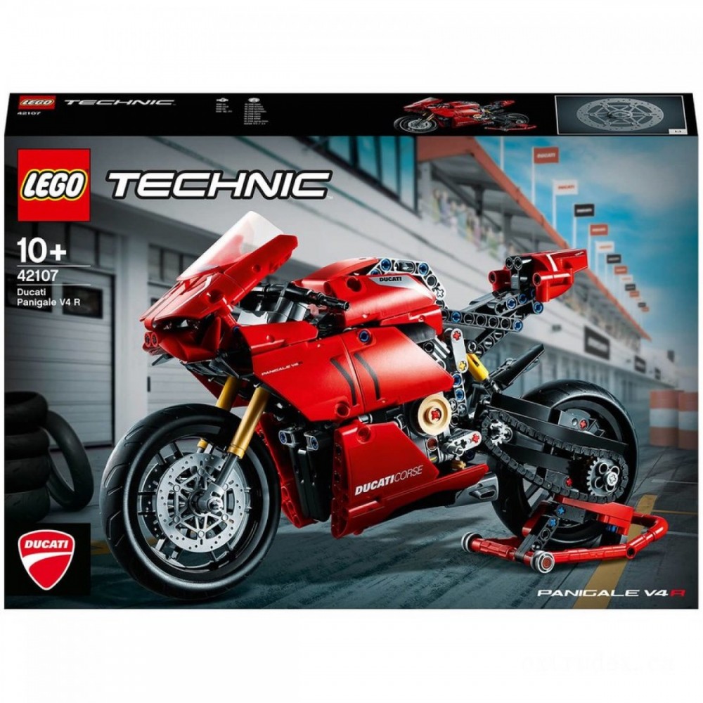 LEGO Technique: Ducati Panigale V4 R Motorbike Style Prepare (42107 )