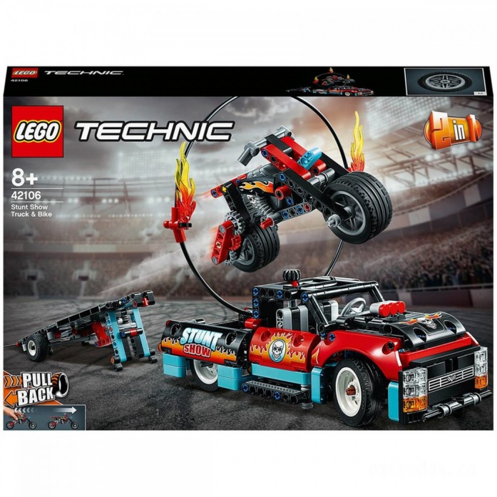 LEGO Technique: Stunt Program Truck & Bike Toys Set (42106 )