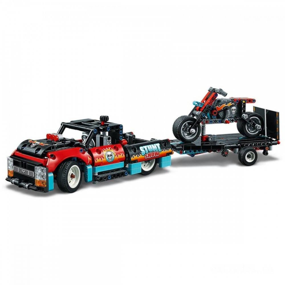 Flea Market Sale - LEGO Method: Act Show Vehicle & Bike Toys Set (42106 ) - New Year's Savings Spectacular:£29