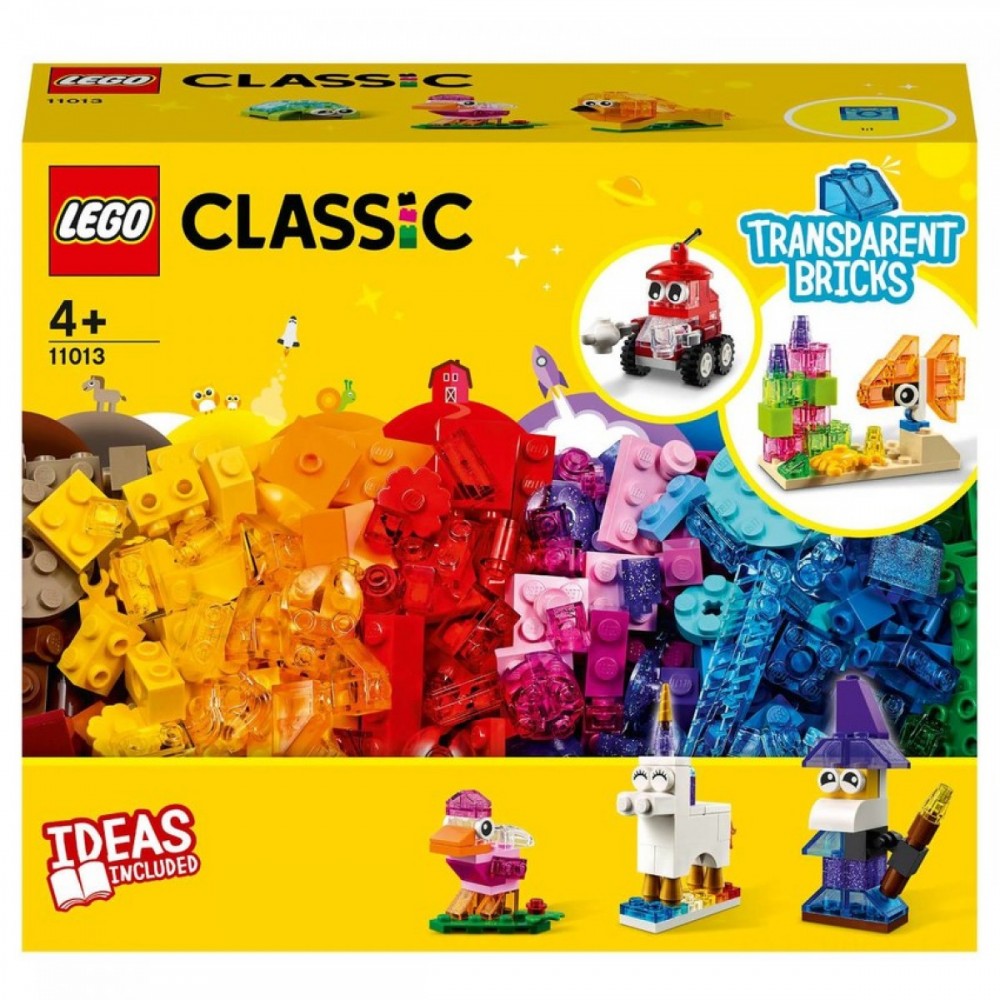 Exclusive Offer - LEGO Classic: Creative Transparent Bricks Tool Establish (11013 ) - Spree:£15