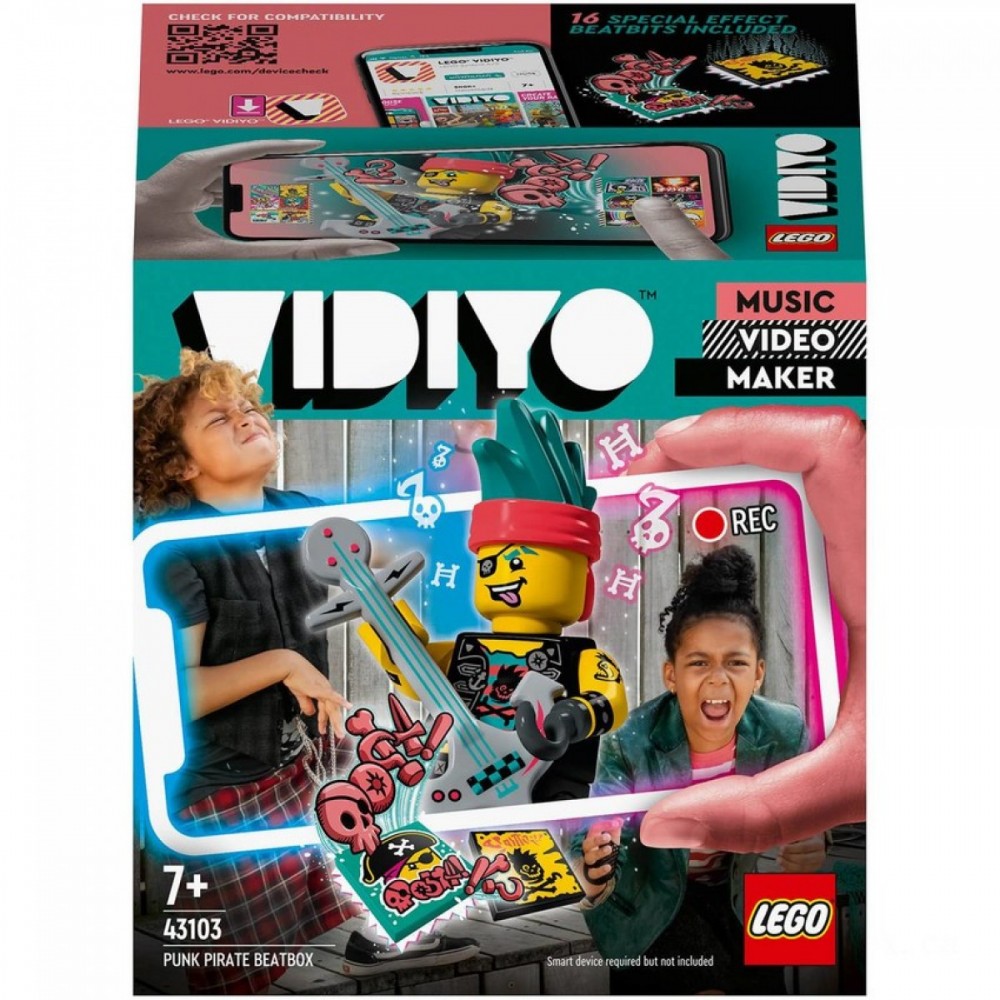 LEGO VIDIYO Criminal Pirate BeatBox Popular Music Video Recording Maker Toy (43103 )