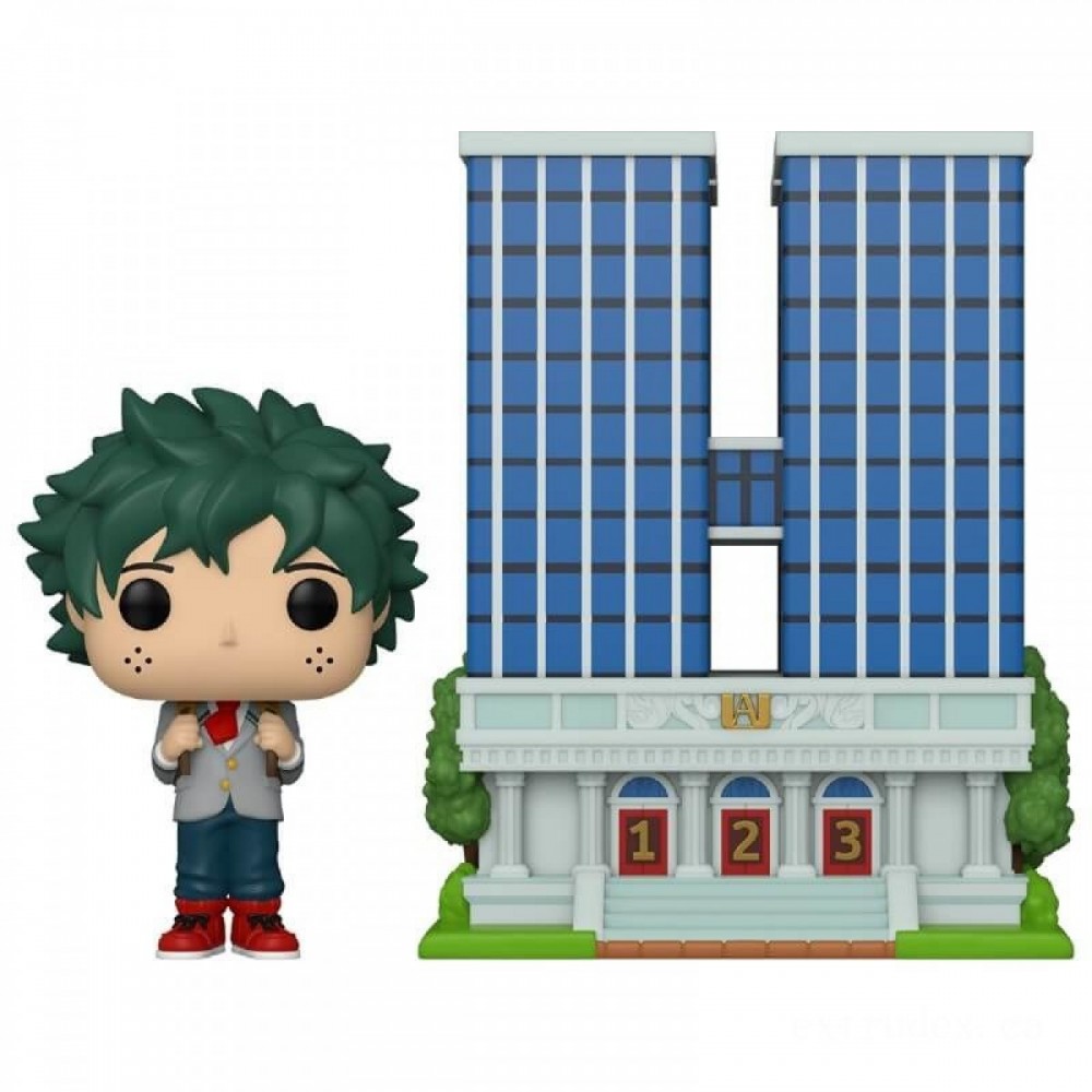 My Hero Academia U.A. High along with Deku in Uniform Funko Stand Out! Plastic