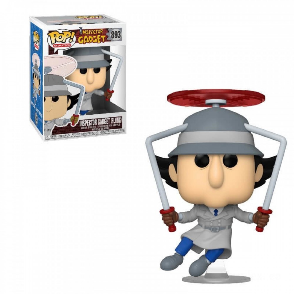 Inspector Gizmo Flying Funko Stand Out! Vinyl fabric