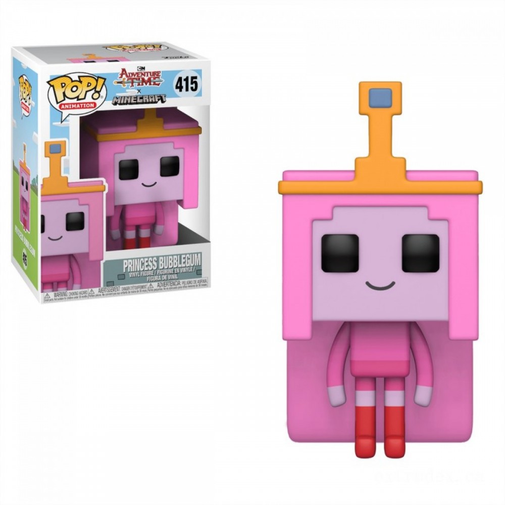 Journey Time x Minecraft Little Princess Bubblegum Funko Stand Out! Plastic