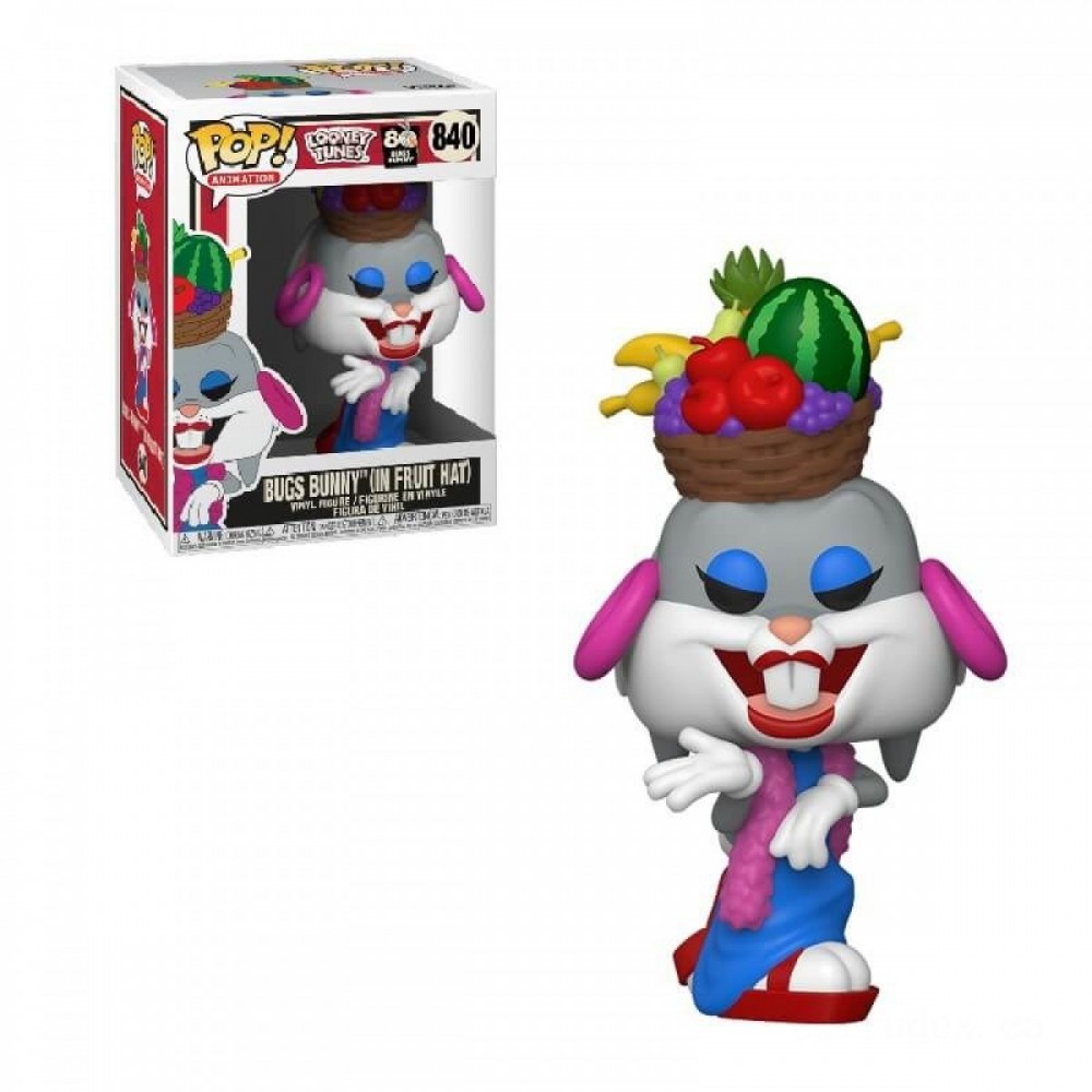 Pests Bunny 80th Anniversary: Bugs In Fruit Hat Funko Pop! Plastic