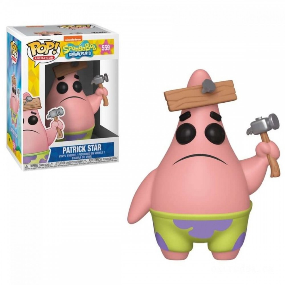 SpongeBob S3 - Patrick with Board Animation Funko Stand Out! Vinyl