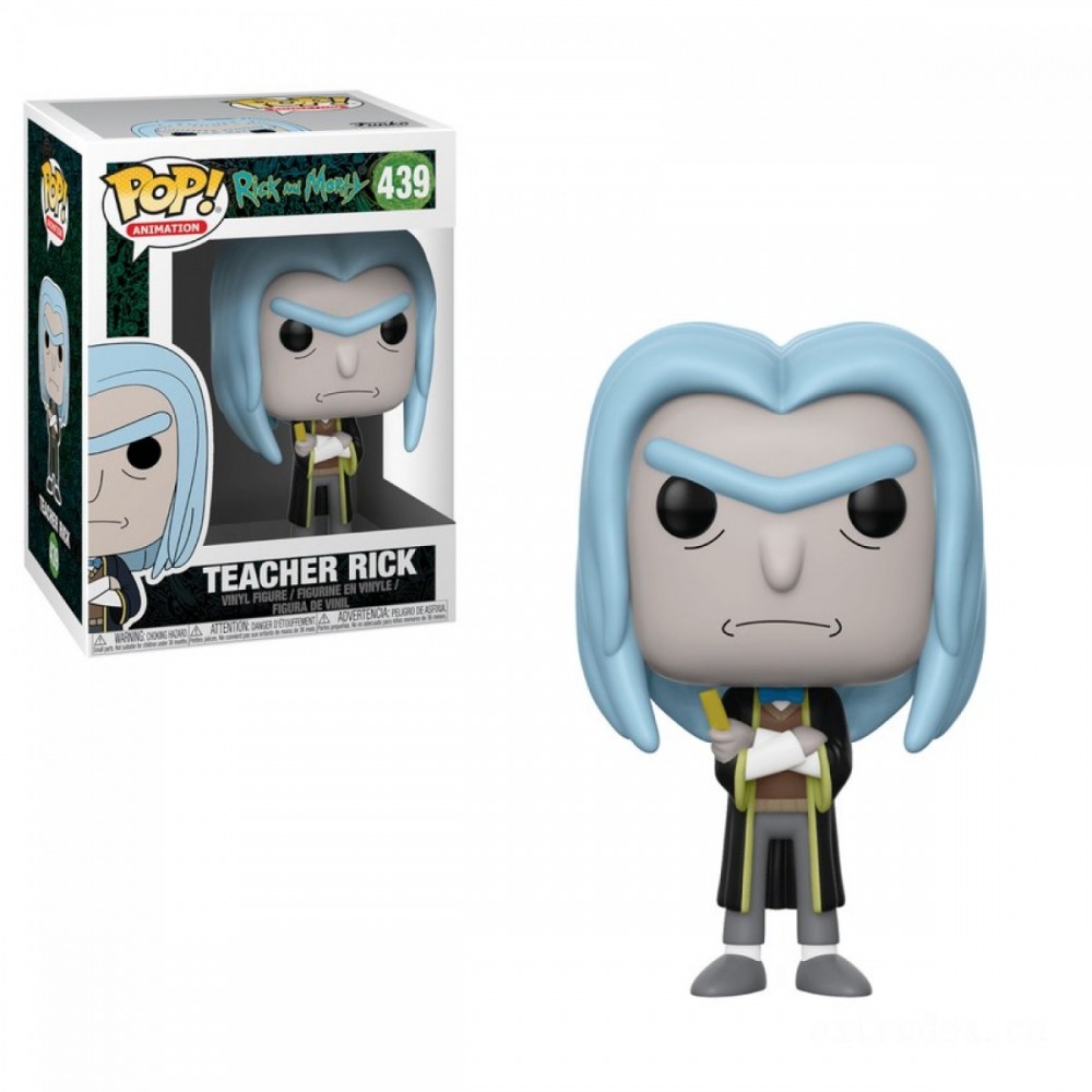 Rick and Morty Teacher Rick Funko Stand Out! Vinyl