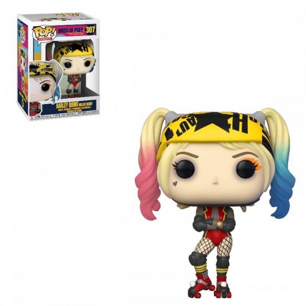 Birds of Target Harley Quinn (Roller Derby) Funko Stand Out! Vinyl fabric